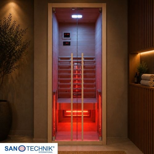 Infrarotkabine Sanotechnik Ruby 1 (Vollspektrum, 1 Pers., 90×100 cm)